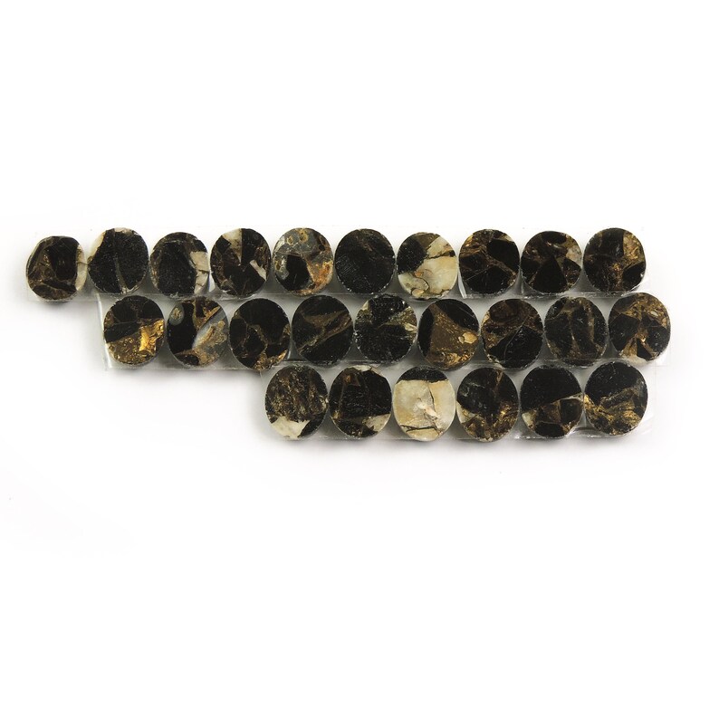 5 PCS Turtella Calibrated Smooth Oval Flatback Cab Turtella Loose Gemstone Cabochon 12mmx10mm LGS391