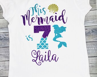 Free Free 218 Mermaid Birthday Shirt Svg SVG PNG EPS DXF File