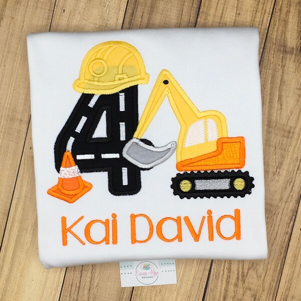 Construction 4th Birthday Svg - Etsy