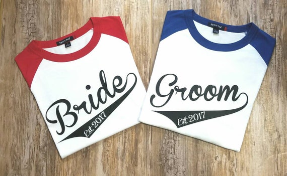 15 % de rabais !! Mariée et le marié 3/4 3/4 3/4 manche Baseball T Shirt ensemble mariage chemise ensemble nuptiale chemises- 22505f 15 % de rabais !! Mariée et le marié 3/4 3/4 3/4 manche Baseball T Shirt ensemble mariage chemise ensemble nuptiale chemises- 22505f