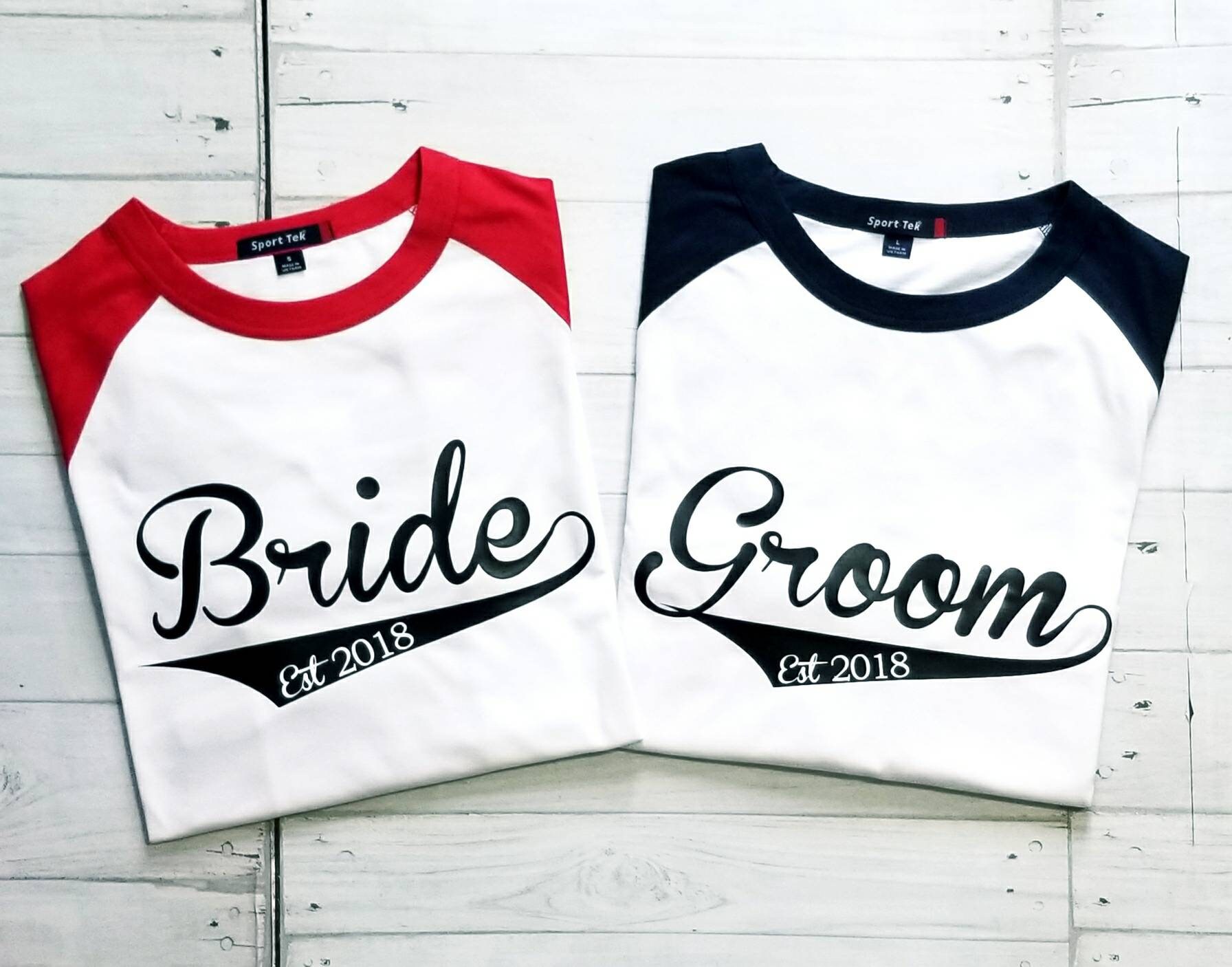 15 % de rabais !! Mariée et le marié 3/4 manche Baseball T Shirt ensemble mariage chemise ensemble nuptiale chemises- 15 % de rabais !! Mariée et le marié 3/4 3/4 3/4 manche Baseball T Shirt ensemble mariage chemise ensemble nuptiale chemises- 22505f