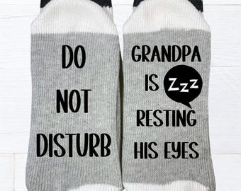 Opa-sokken: grappig vaderdagcadeau (grijs, one size fits most)