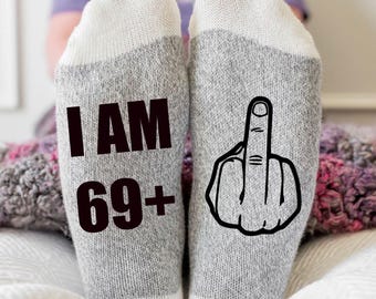 70th Birthday gift for women, men, 70th birthday socks, funny socks with sayings