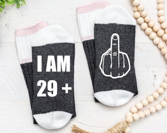 30th Birthday gift for women, 30th Birthday Socks, Funny socks with sayings, gag gift