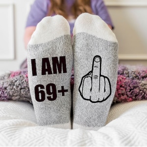 70th Birthday gift for women, men, 70th birthday socks, funny socks with sayings