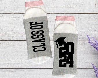 Class of 2024 socks, Grad 2024, Graduation Gift, Graduation 2024 Gift, Grad socks, Christmas gift for grad