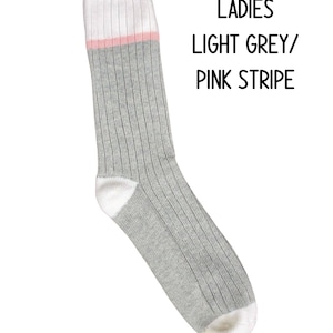 Zodiac Sign Birthday Gift, Scorpio AF Socks, gift under 20 Ladies Lt. Grey/Pink