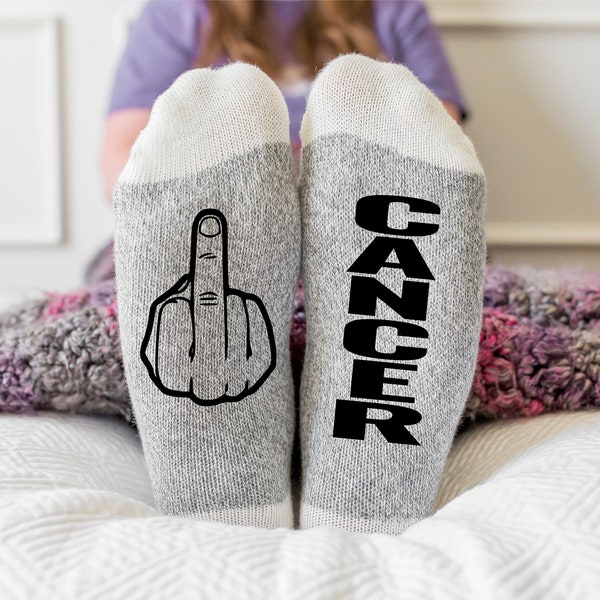 Fuck Cancer Socks, Chemo treatment gift