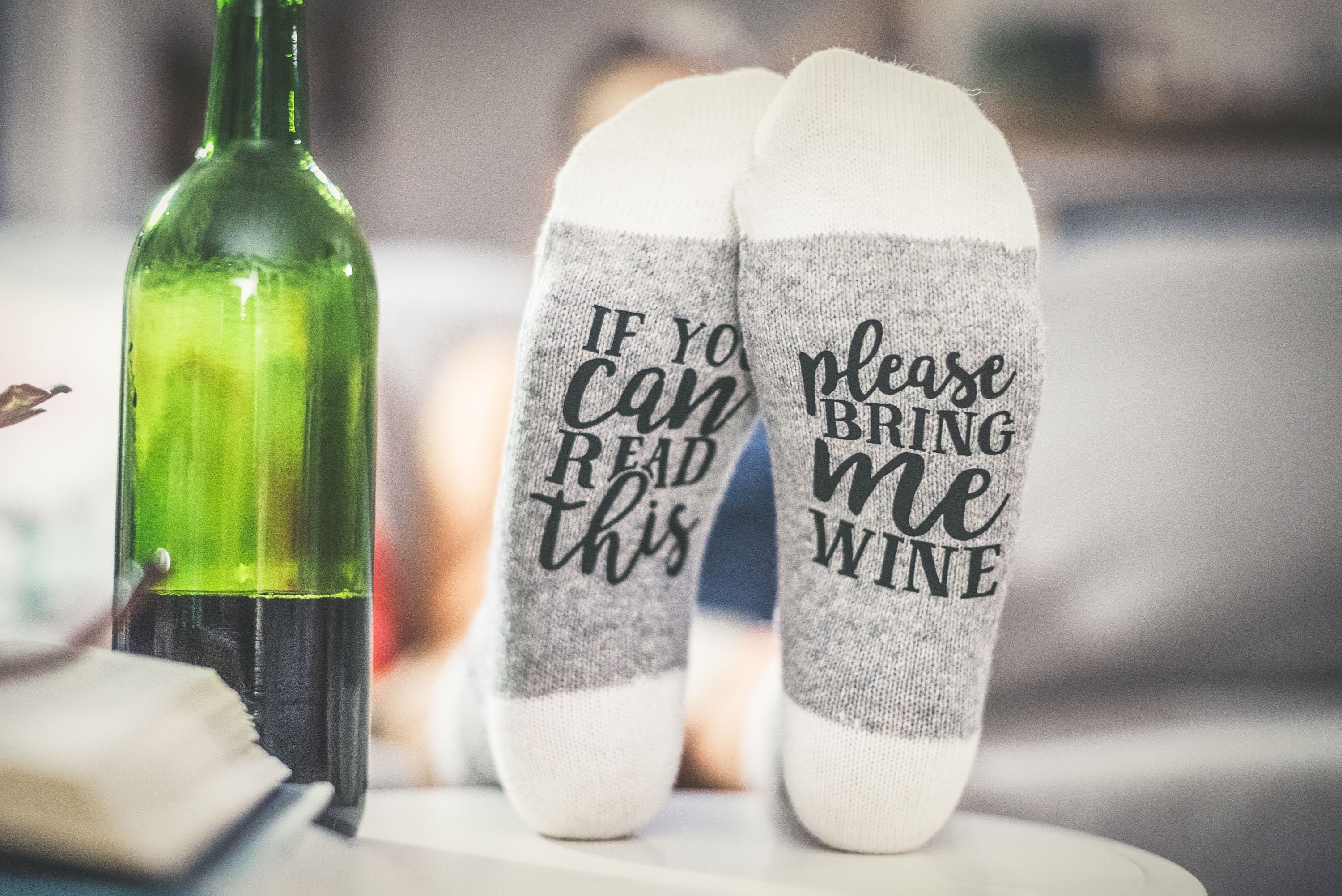 Woof If You Love Wine, Wine Bottle Koozie