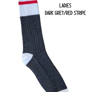 Zodiac Sign Birthday Gift, Scorpio AF Socks, gift under 20 Ladies Dk. Grey/Red