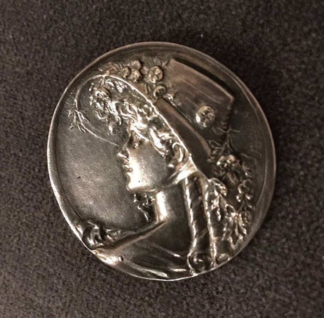 Broche Ancienne En Argent Sterling Signée A. Bargas - Bijou Vintage - Occasion