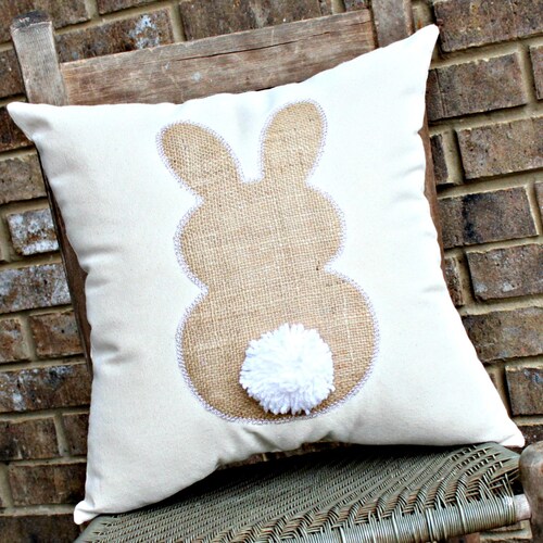 Reindeer Grains Burlap Pillow Feed Sack Style Farmhouse Etsy