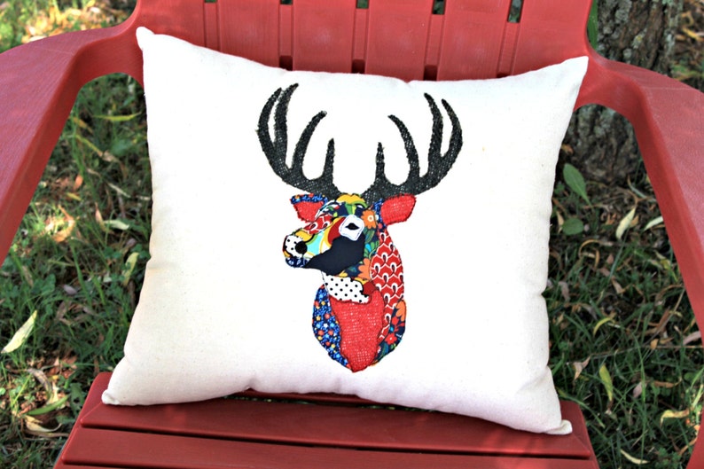 Deer Pillow Funky Deer Pillow Deer Head