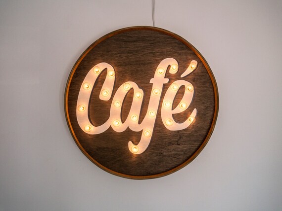 Cafe Sign Etsy
