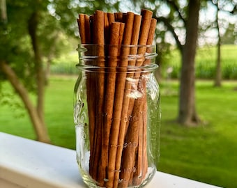 6" Cinnamon Sticks - 15pcs/per Bag | High Quality Natural Botanicals w/ Large Selection Available | Craft DIY | Simmering Potpourri