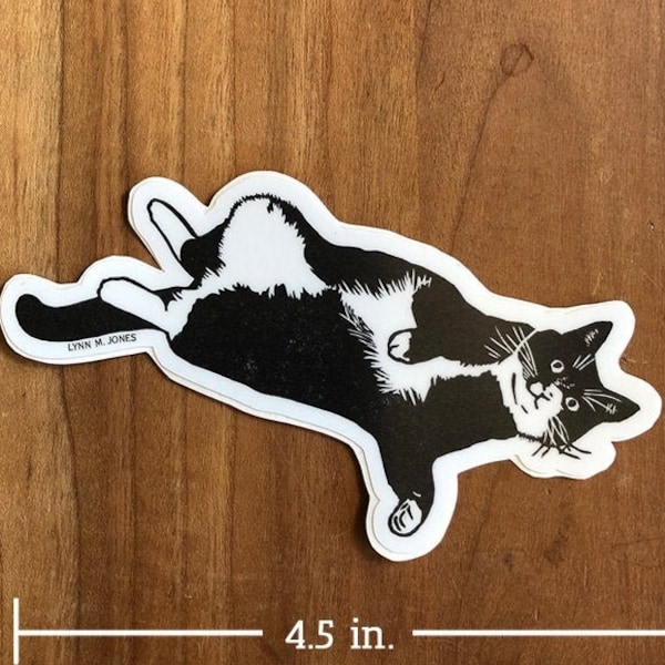 Tuxedo Cat Belly STICKER