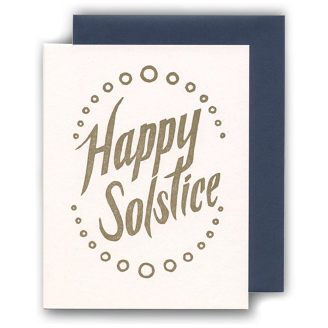 Happy Solstice CARD Etsy