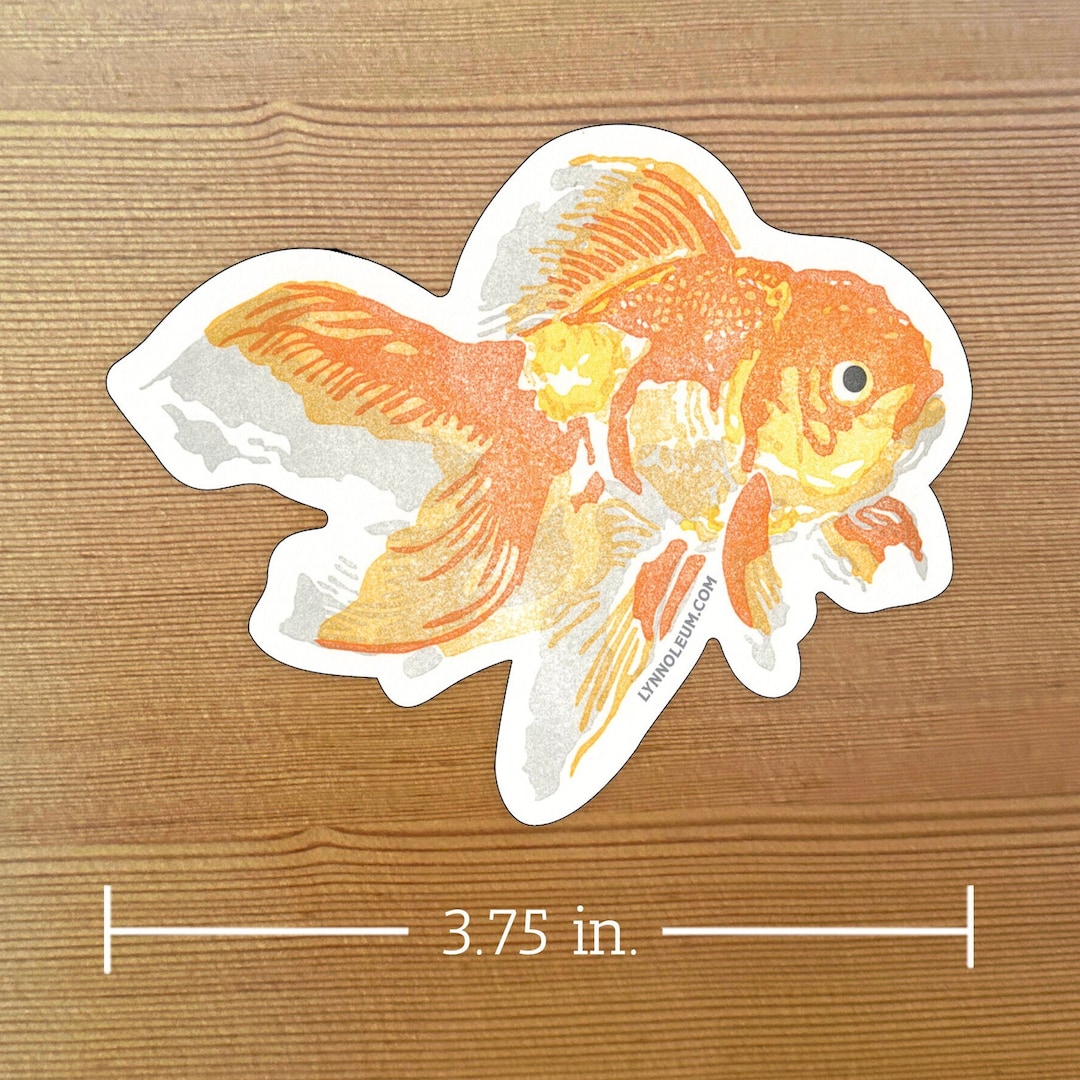 Fat Goldfish Sticker Goldfish STICKER - Etsy