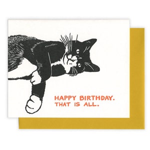 Cat Birthday CARD