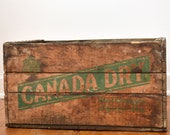 Canady Dry Crate - Wooden Soda Crate - Drink Canada Dry - Made in Canada - circa 1960s