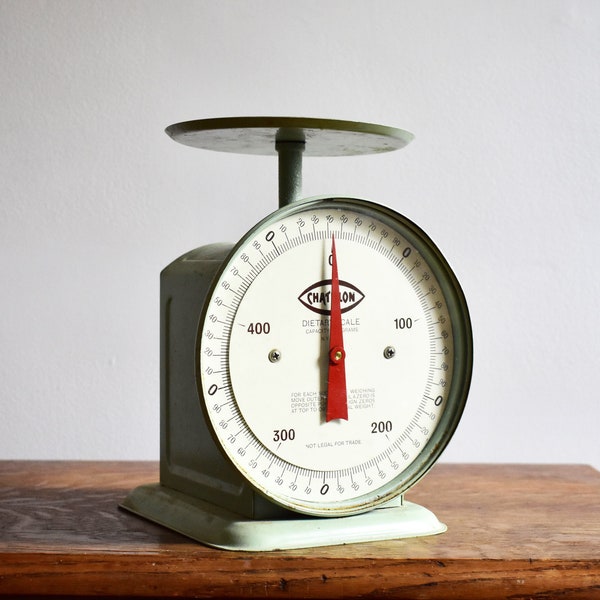 Vintage Green Scale - Chatillon Dietary Scale - Retro Kitchen Decor - Made in New York, USA - 100% Functional