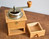 Vintage Wooden Coffee Mill - Klingenthal Mill - Bean Grinder - Made in Germany