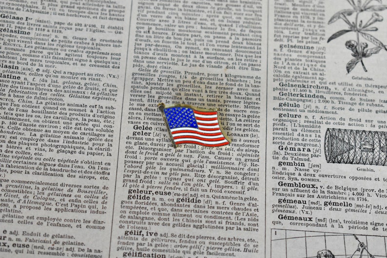 American Flag Pin USA United States of America