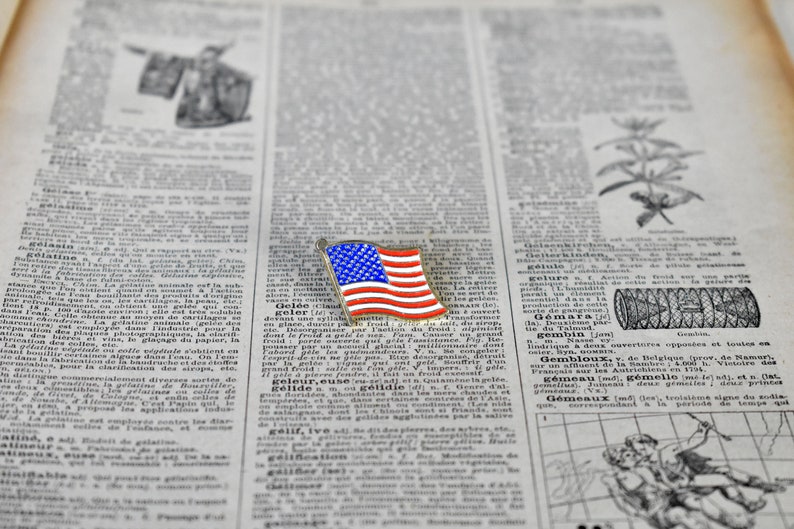 American Flag Pin USA United States of America