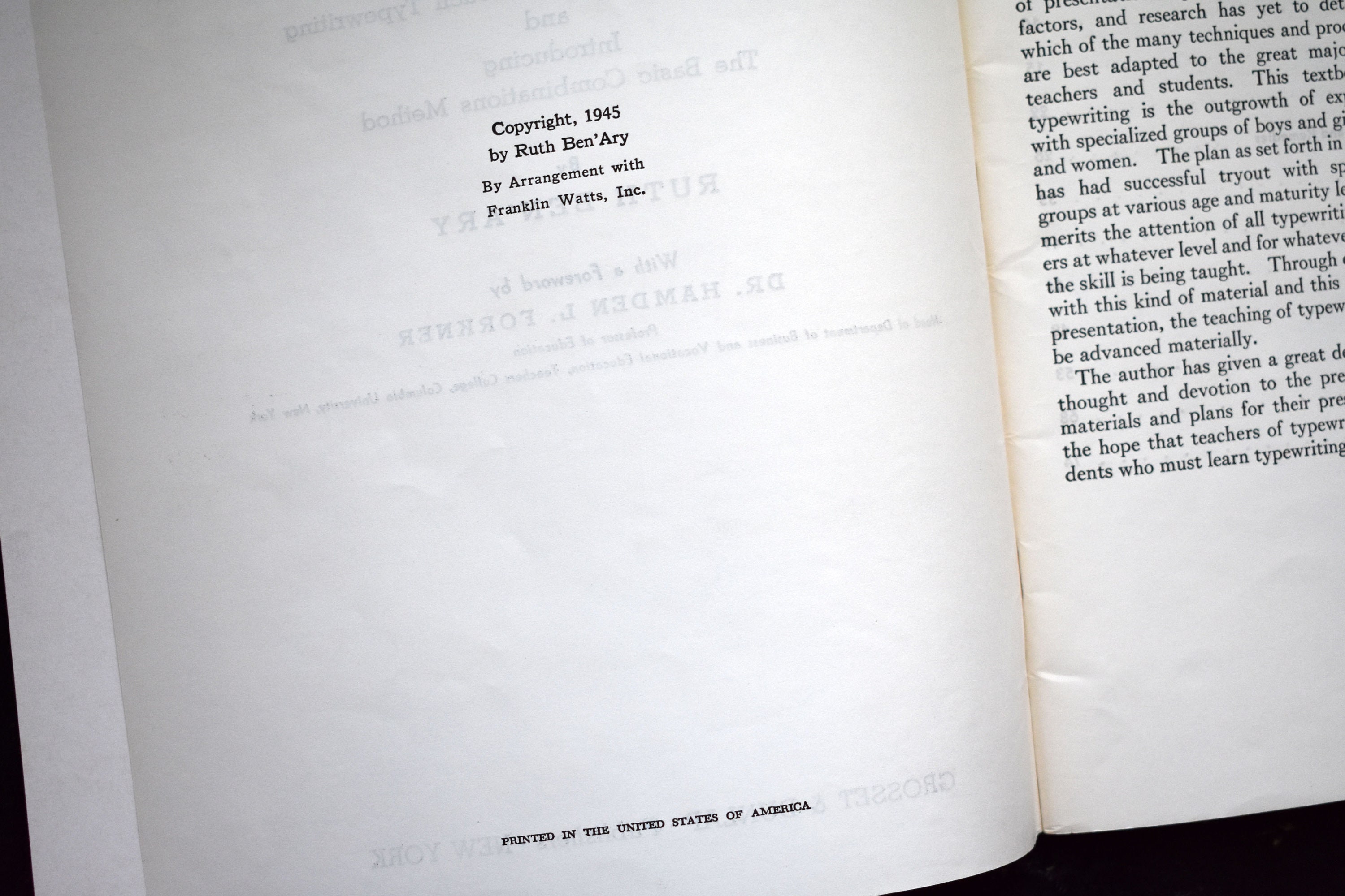 Typewriter Lesson Book Touch Typing in 10 Lessons Learning Etsy