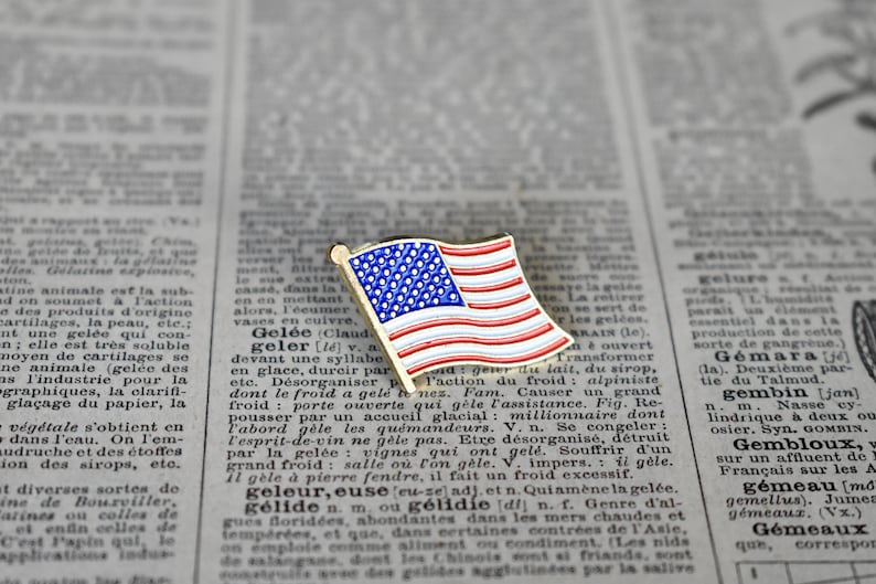 American Flag Pin USA United States of America