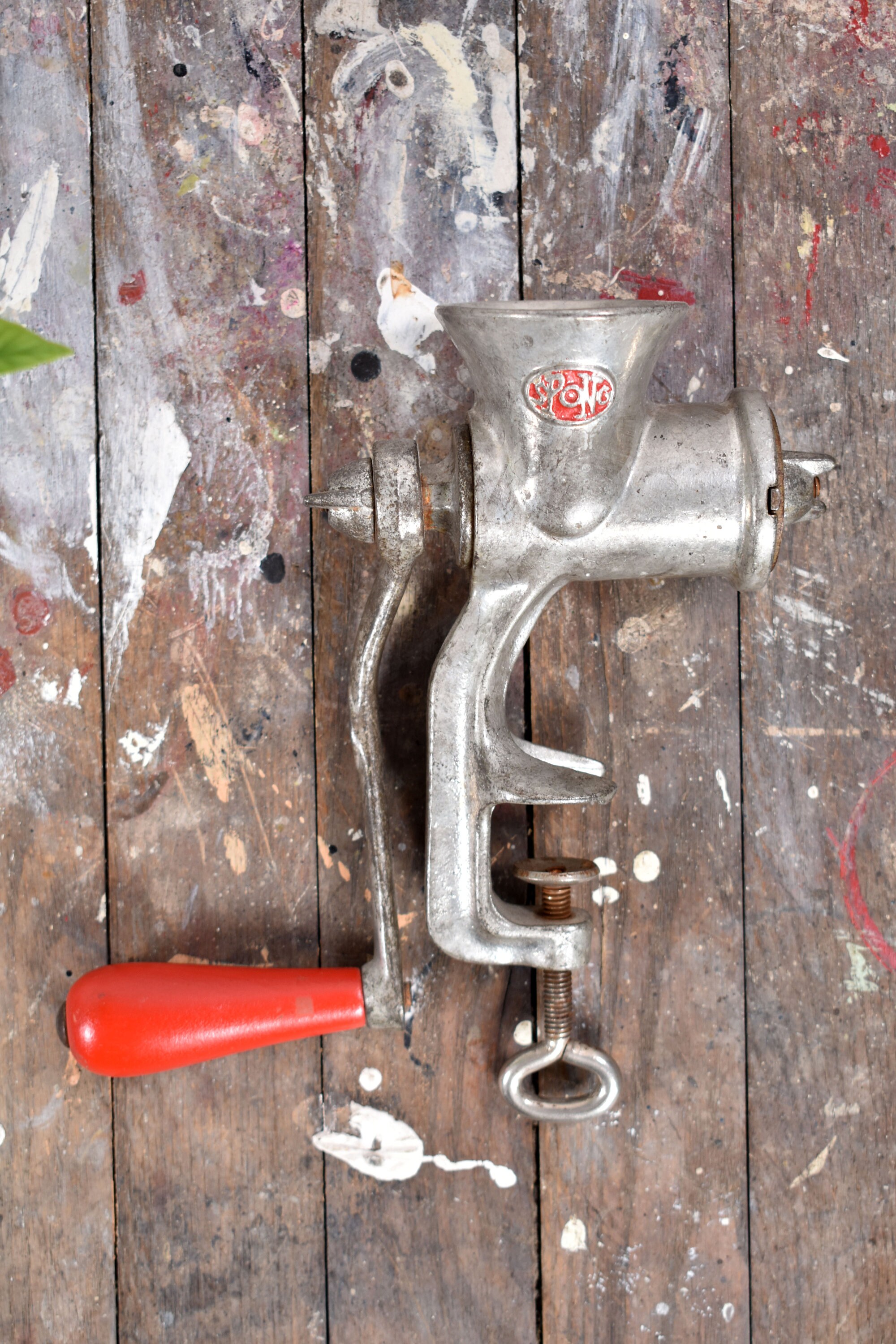 Spong Metal Meat Grinder Vintage Kitchen Decor English Etsy Canada