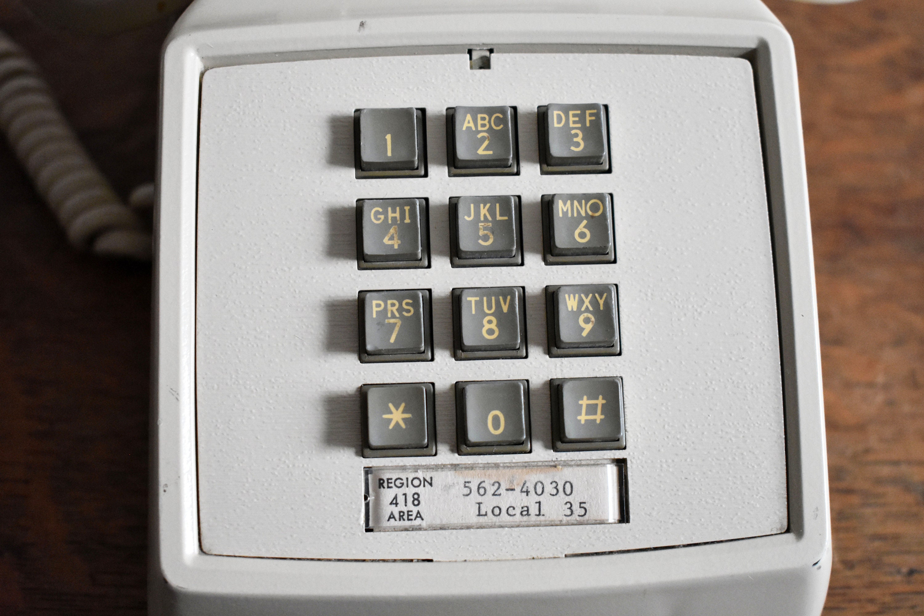 Vintage Telephone Dial Pad Phone Creamy White Telephone | Etsy