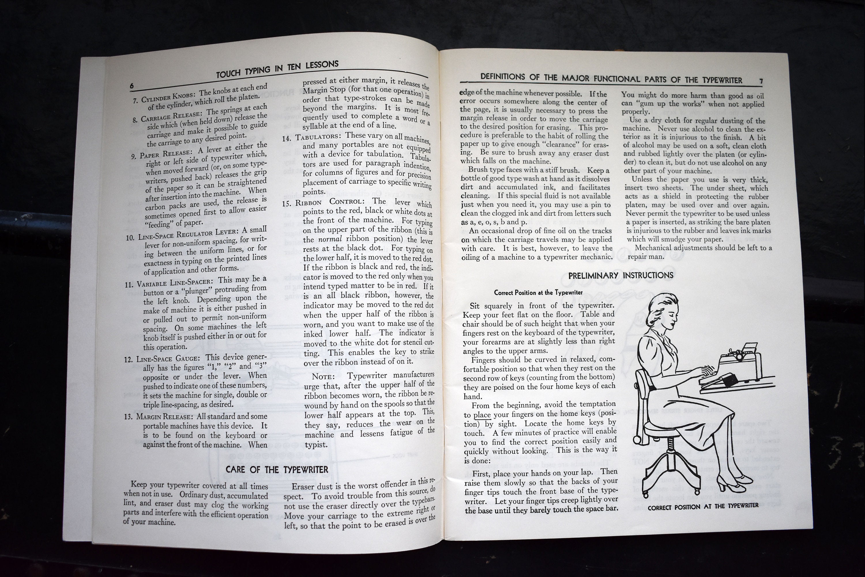 Typewriter Lesson Book Touch Typing in 10 Lessons Learning Etsy