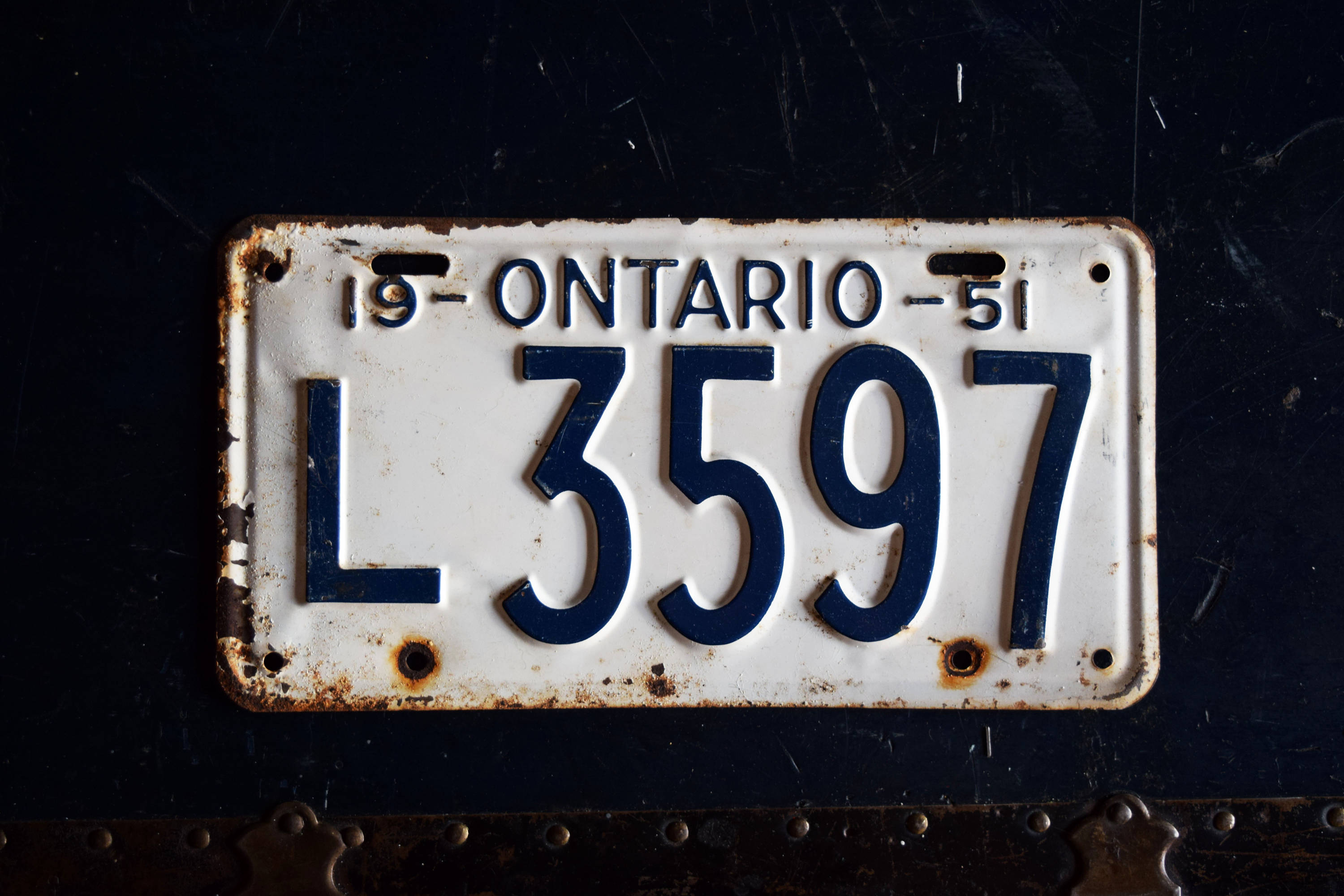 1951 Ontario License Plate Yours to Discover Canadian Etsy Canada