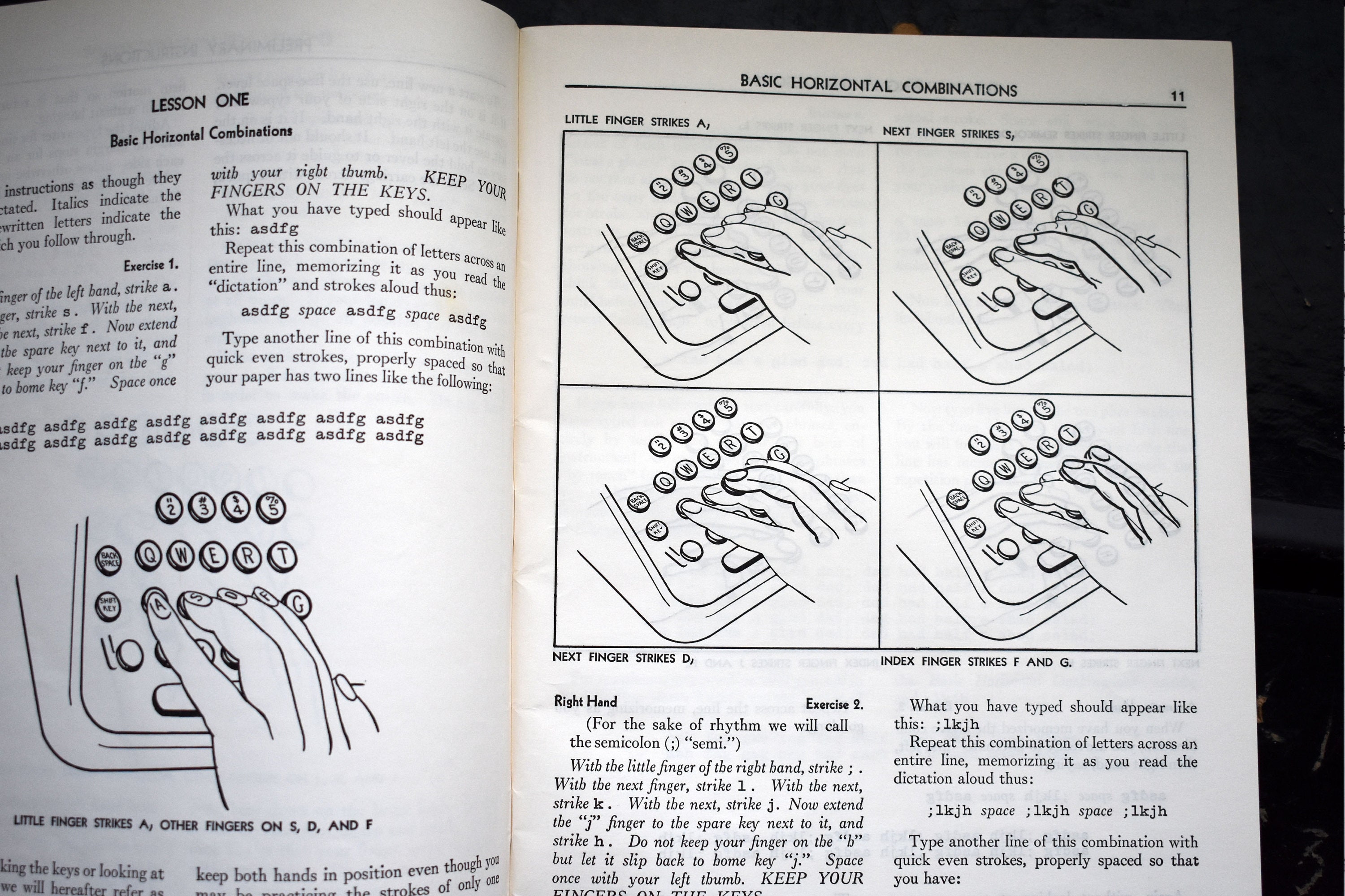 Typewriter Lesson Book Touch Typing in 10 Lessons Learning Etsy