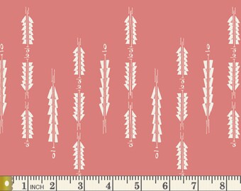Aura Fletchings Rosewood  FUS-RW-1902 | Maureen Cracknell | Rosewood Fusion by Art Gallery Fabrics | Yardage | End of Bolt | Destash