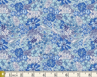 Wild Garden Breeze TBL89502 | True Blue by Maureen Cracknell | Art Gallery Fabrics | Quilting Fabric | Yardage | End of Bolt | Destash