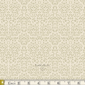 Ornate Foliage Snow SPE68304 | Spring Equinox by Katie O&#39;Shea | Art Gallery Fabrics | Continuous Yardage | Quilting Cotton | Fat Quarter
