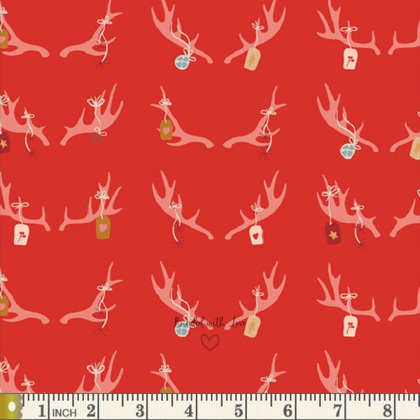 Cheerful Antlers CMA-25131 | Cozy and Magical by Maureen Cracknell | Art Gallery Fabrics | Yardage | Fat Quarter