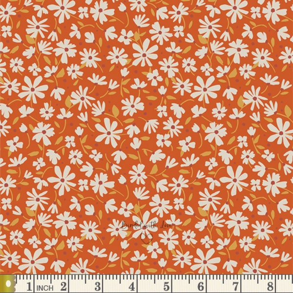 Nostalgia Meadow Rust GLR-44314 | Gloria by Maureen Cracknell | Art Gallery Fabrics | Continuous Yardage| Fat Quarter | Floral Quilt Fabric