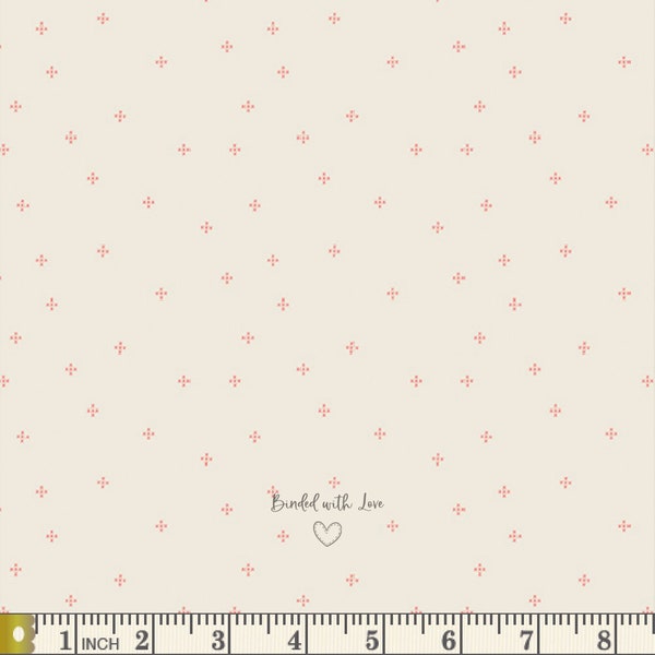 Cross Stitching Rose TAT39903 | Tails & Threads by Patty Basemi | Art Gallery Fabrics | Continuous Yardage | Fat Quarter | Quilting Cotton