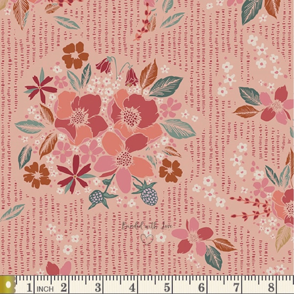 Floral Keepsakes Soft WKP79505 | Woodland Keeper by Maureen Cracknell | Art Gallery Fabrics | Continuous Yardage | Fat Quarter