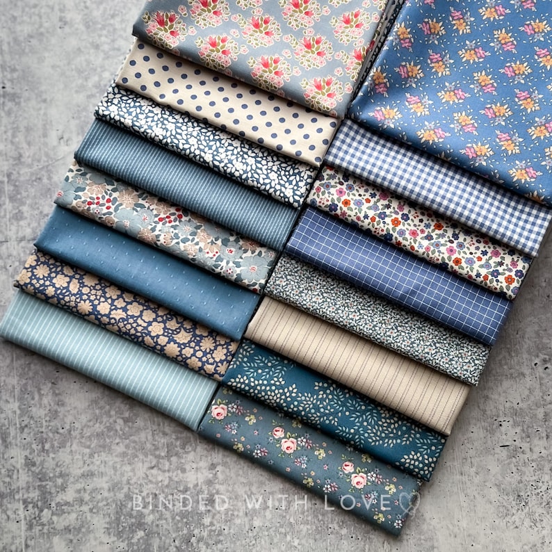 Creating Memories Summer Colorway by Tone Finnanger | Tilda Fabrics | 16 Cotton Fabrics | Fat Quarter Bundle | Half Yard Bundle | BUNDLE-245 image 7