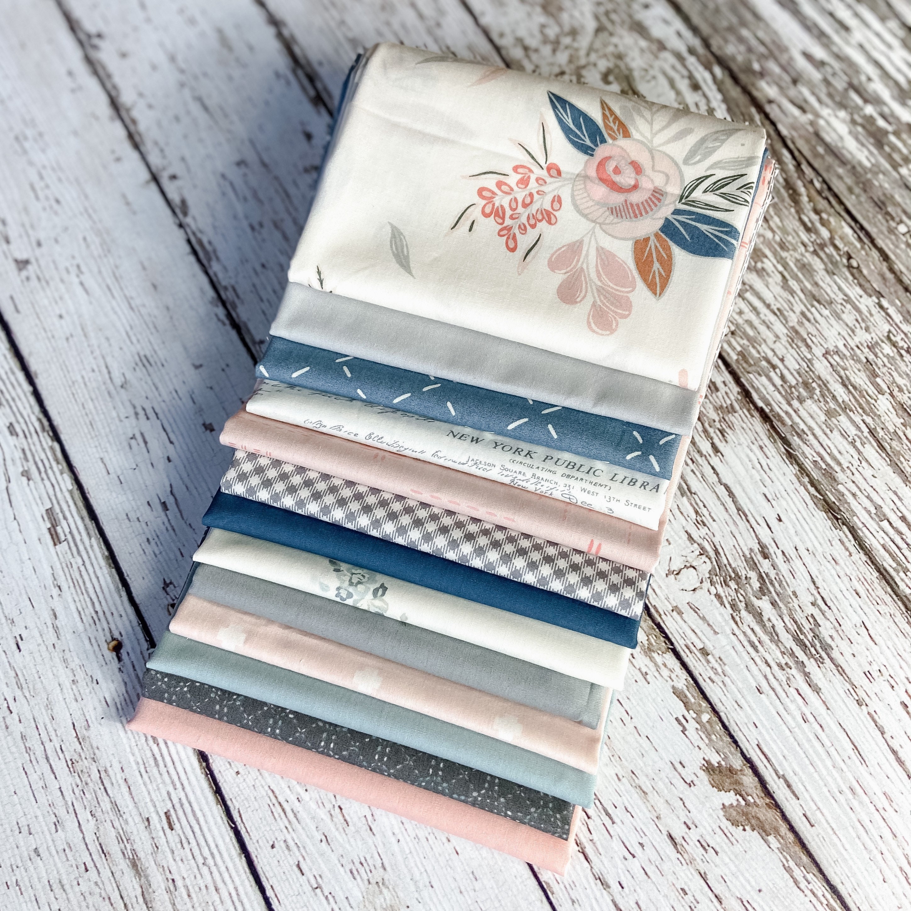 Curated Fat Quarter Bundle 13 Fat Quarters Hand Selected Art