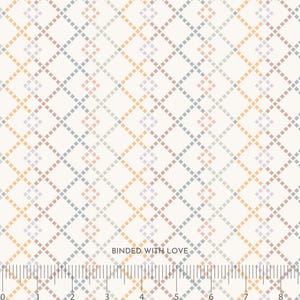 Diamonds Cream 90951-11 | Cotton-Tale by Bernadett Urbanovics | Figo Fabrics | Continuous Yardage | Fat Quarter | Quilting Fabric