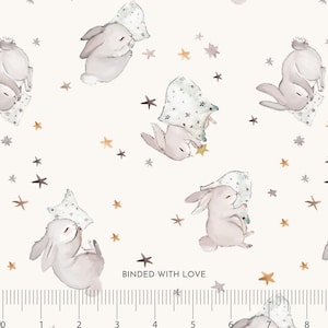 Nap Time Cream 90948-11 | Cotton-Tale by Bernadett Urbanovics | Figo Fabrics | Continuous Yardage | Fat Quarter | Quilting Fabric