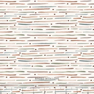 Stripe Cream 90952-11 | Cotton-Tale by Bernadett Urbanovics | Figo Fabrics | Continuous Yardage | Fat Quarter | Quilting Fabric