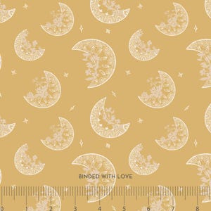 Night Sky Moonlight ND100-MO3 | Serendipity’s Symphony by Niyavii Design | Cotton + Steel | Continuous Yardage | Fat Quarter | Fabric