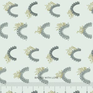 Majestic Arcs Sage Mist ND101-SM1 | Serendipity’s Symphony by Niyavii Design | Cotton + Steel | Continuous Yardage | Fat Quarter | Fabric