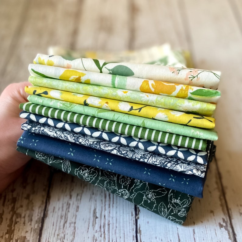 Curated Fat Quarter Bundle 10 Fat Quarters Hand Selected Etsy